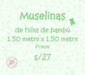 Muselinas de hilos de bambú